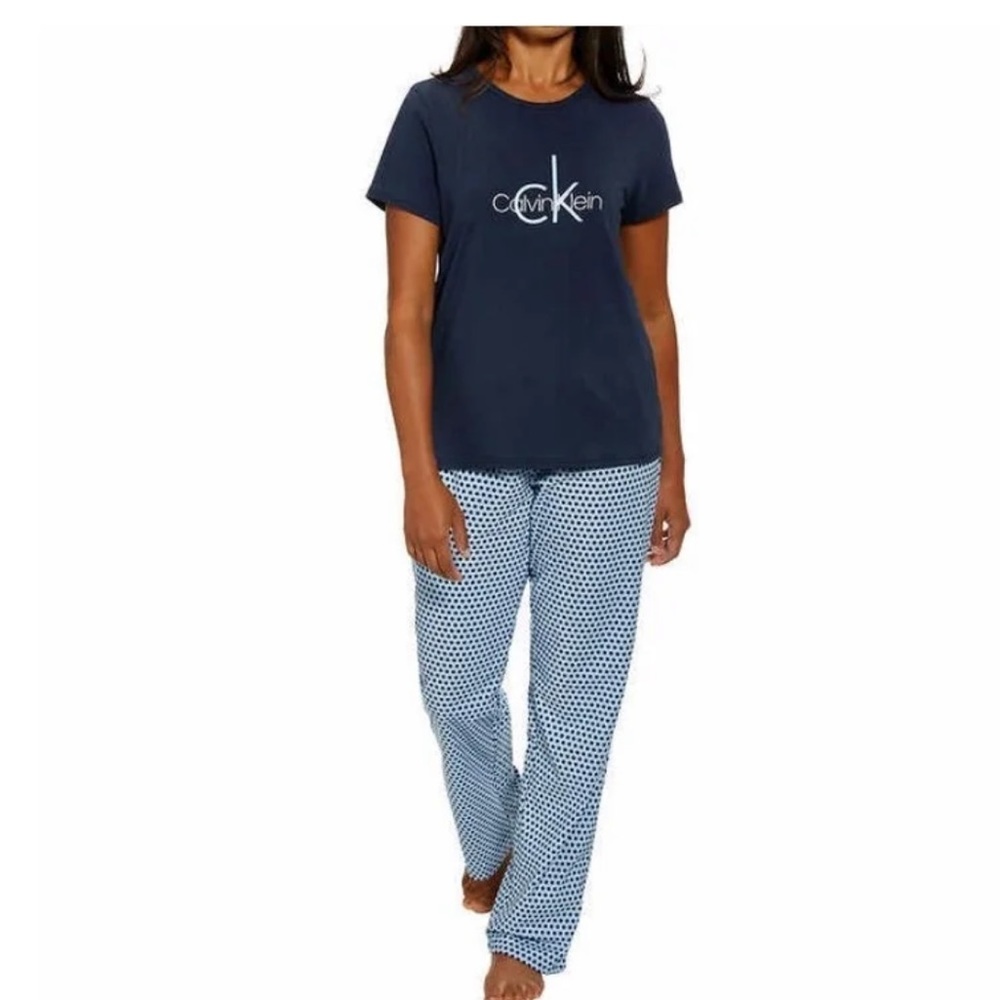 Calvin Klein Womens Fleece PJ Set